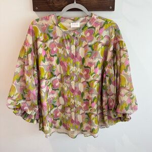 Fate Tencel Bubble Sleeve‎ Blouse Medium